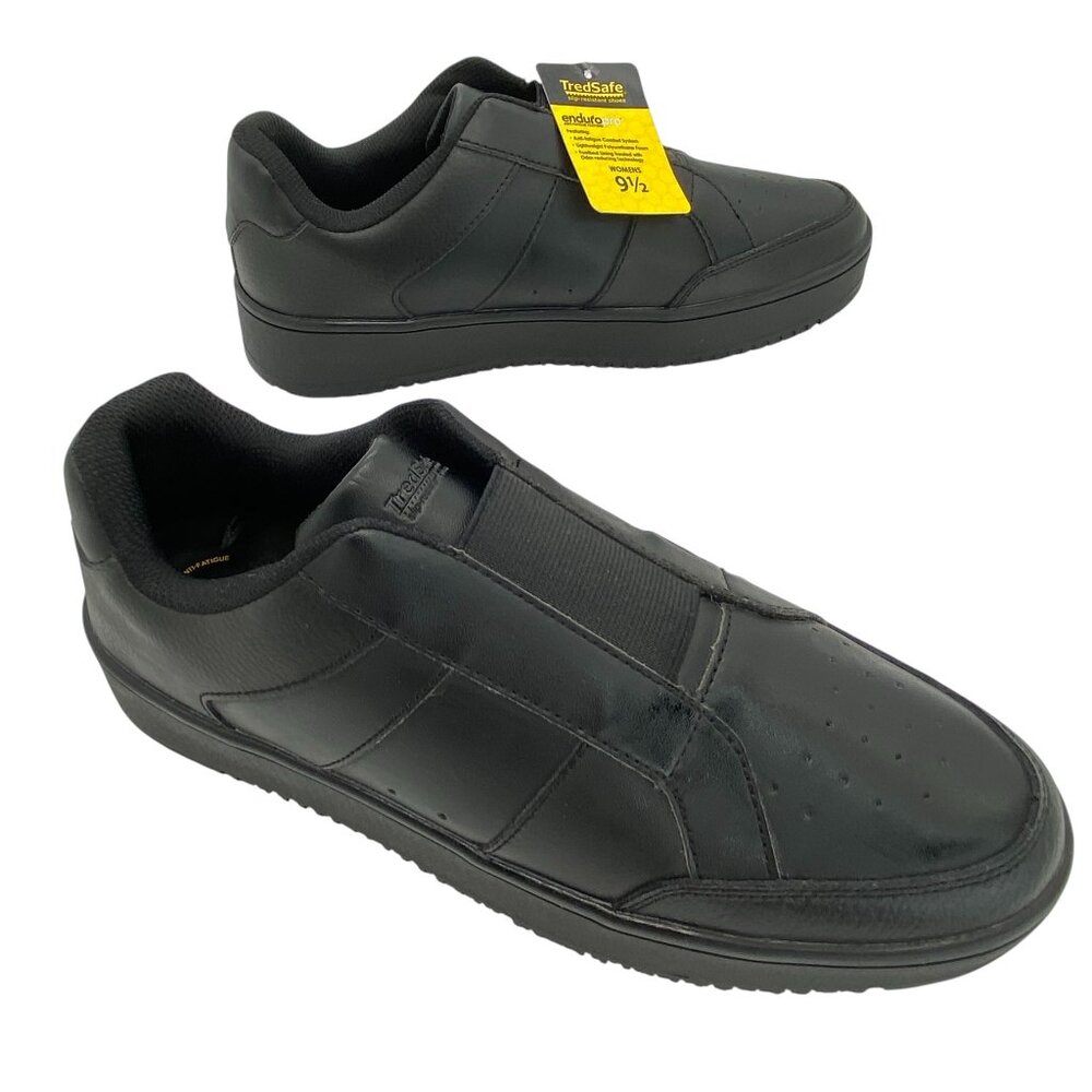 TredSafe Enduropro Slip On Black Sneakers